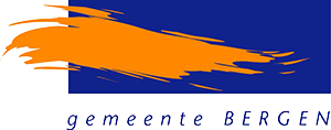 Logo gemeente bergen oranje en blauw.
